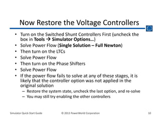 Simulator QuickStart guide for the simulation | PDF