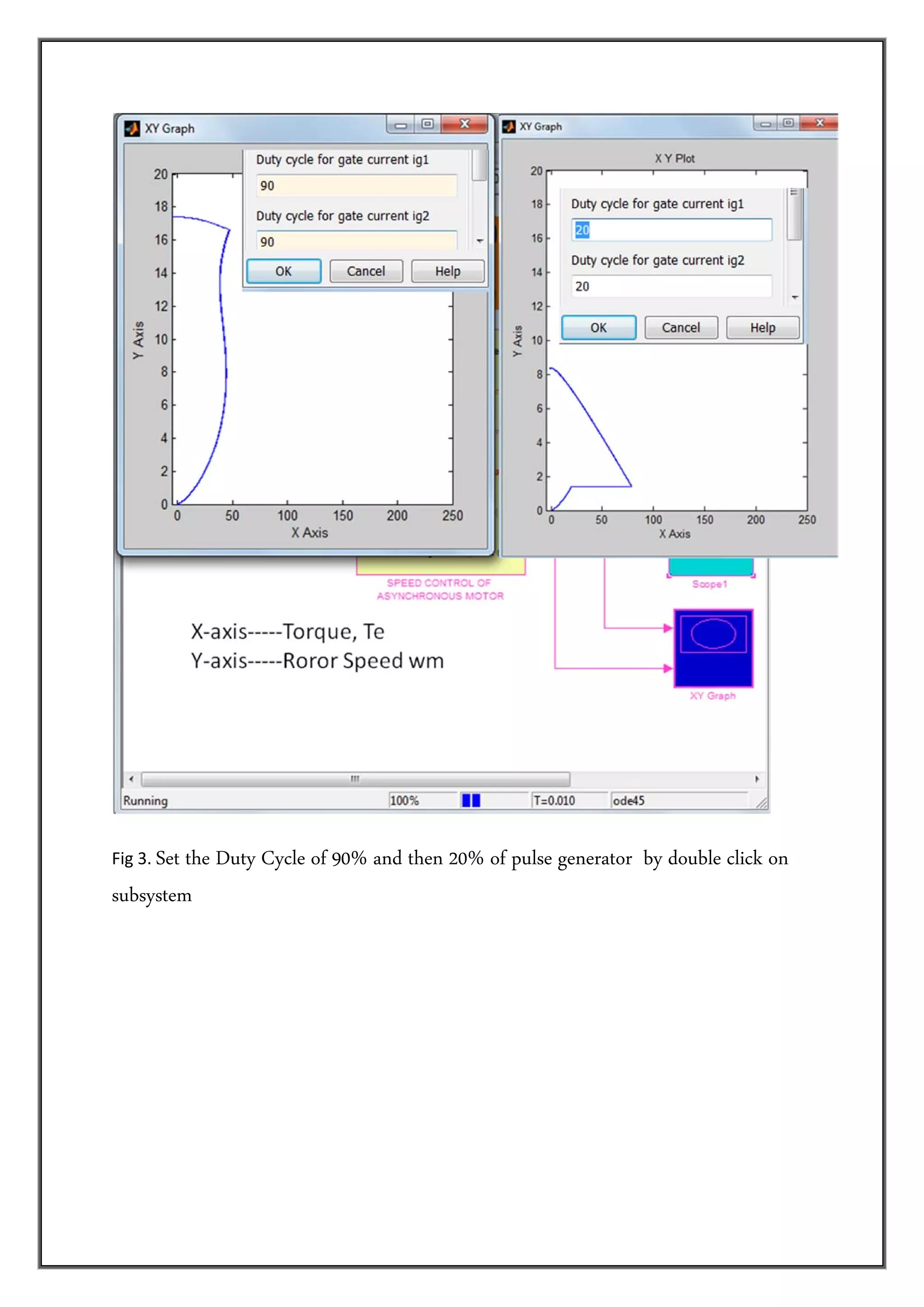  
         
Fig 3. Set
         the Duty Cycle of 90% and then 20% of pulse generator by double click on
subsystem
         
         

 

 

 

 
 