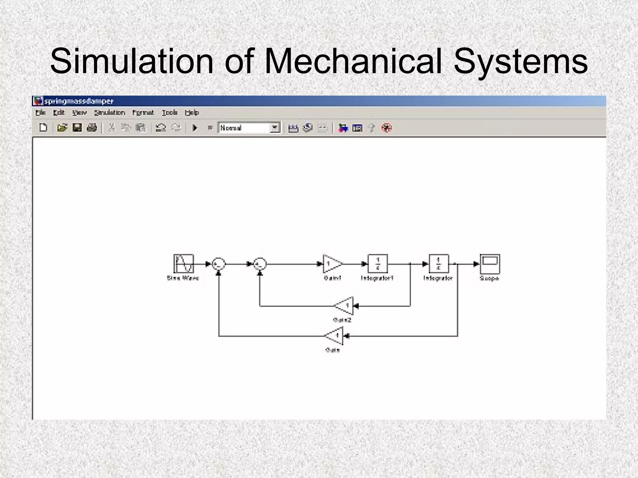Simulation of Mechanical Systems 