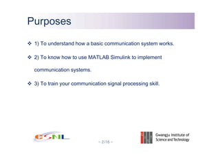 A Simple Communication System Design Lab #1 with MATLAB Simulink | PDF ...