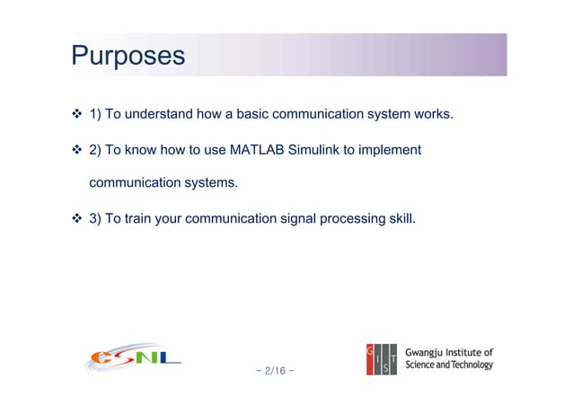 A Simple Communication System Design Lab #1 with MATLAB Simulink | PPT
