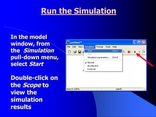 Run Simulink Simulink Presentation.ppt
