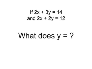 Simultaneous equations | PPT