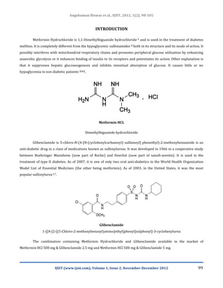 Simultaneous estimation of metformin hydrochloride and glibenclamide by ...