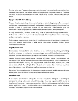 An overview Simultaneous Interpretation | PDF