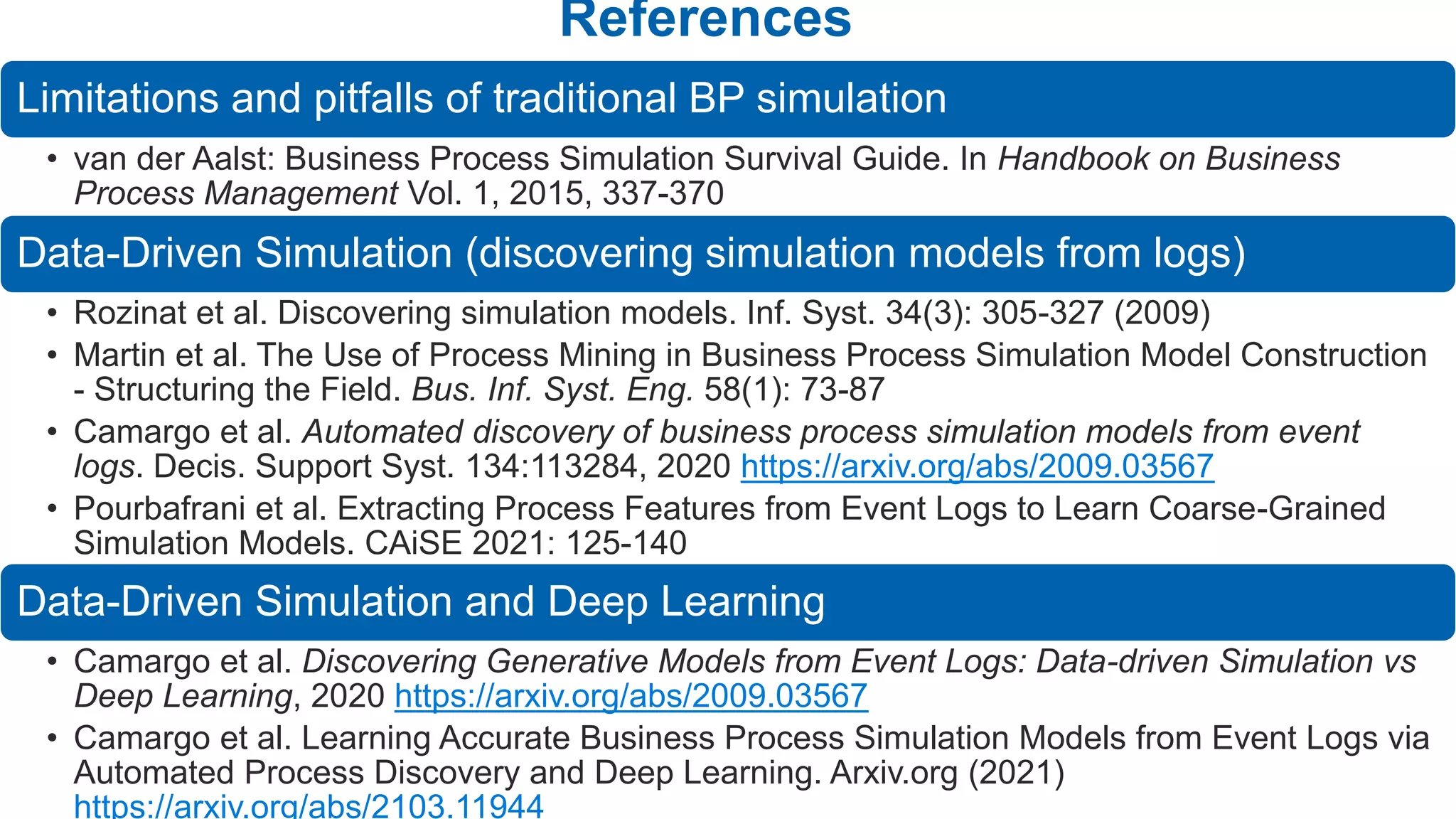 Mine Your Simulation Model: Automated Discovery of Business Process ...