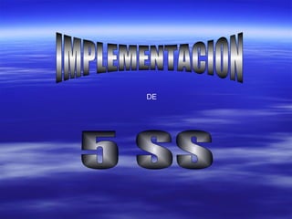 IMPLEMENTACION DE 5 SS 