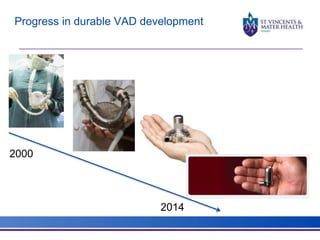 Progress in durable VAD development 
2000 
2014 
 