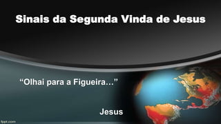 Sinais da Segunda Vinda de Jesus 
“Olhai para a Figueira…” 
Jesus 
 