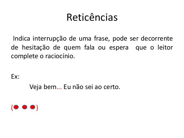 Pontuacao De Reticencias