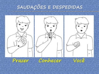 SAUDAÇÕES E DESPEDIDAS
Prazer Conhecer Você
 