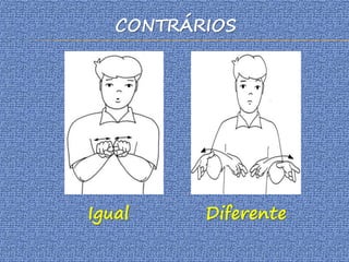 CONTRÁRIOS
Igual Diferente
 