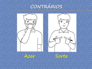 CONTRÁRIOS
Azar Sorte
 