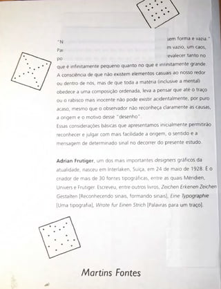 Livro Sinais e símbolos de Adrian Frutiger 