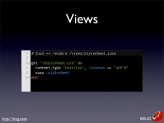 Sinatra Ruby Framework | PDF