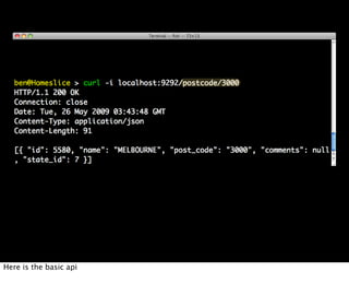 Here is the basic api
 