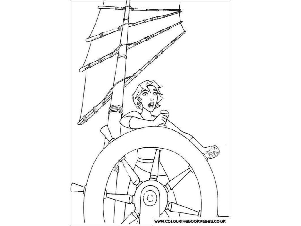 Sinbad Colouring Pages and Kids Colouring Activities