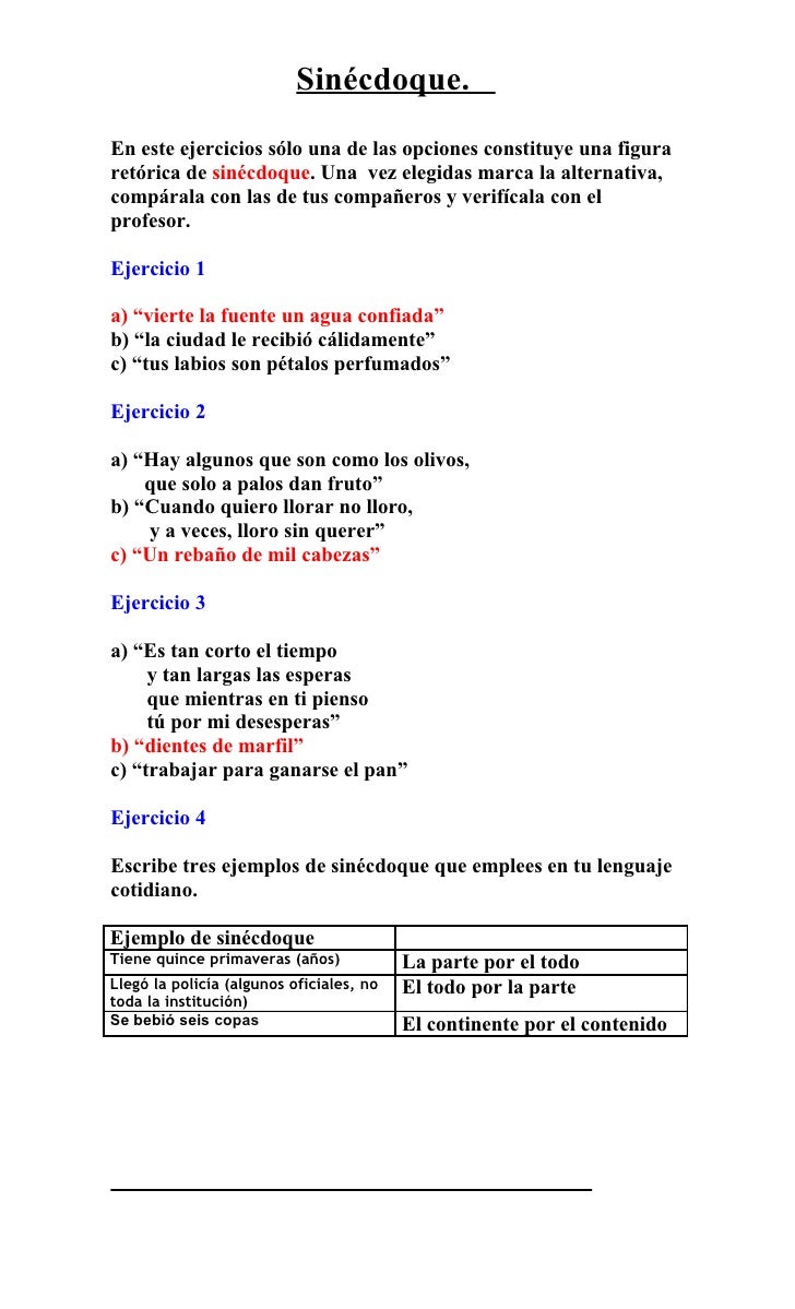 Sinécdoque - 