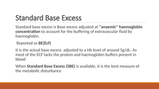 ACID BASE management, base deficit correction | PPTX