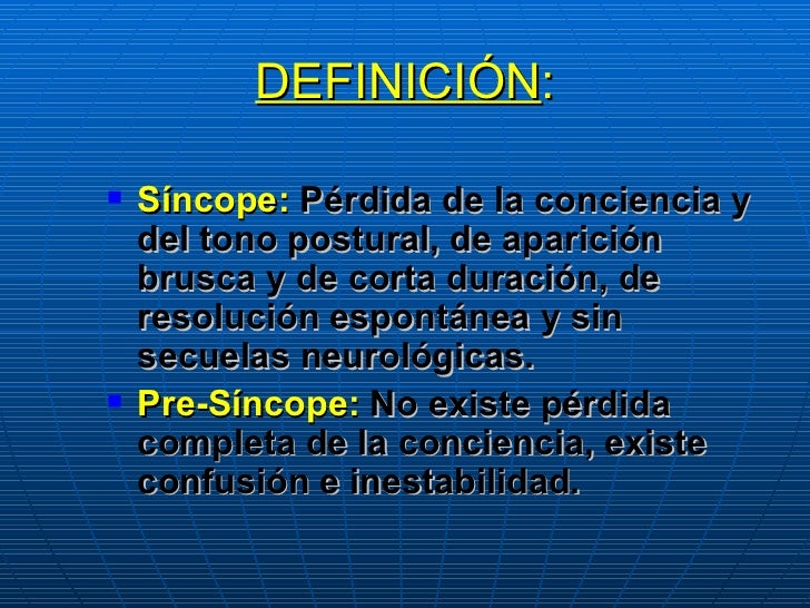 sincope