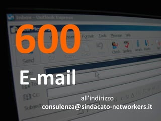 600 
E-­‐mail 
all’indirizzo 
consulenza@sindacato-­‐networkers.it 
 