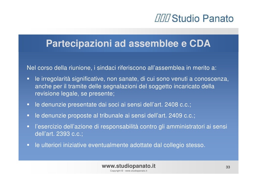 Collegio sindacale e revisore unico]