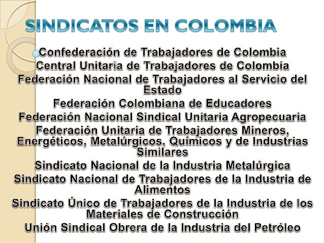 Resultado de imagen para imagenes sindicales en colombia