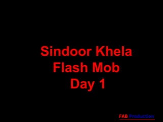 by  Sindoor Khela Flash Mob  Day 1  