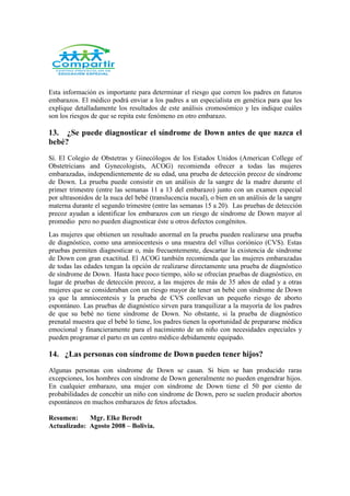 Sindrome De Down Ruddy