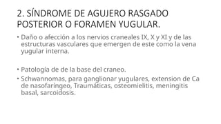 Formane Rasgado Síndrome de base craneo neurologia .pptx