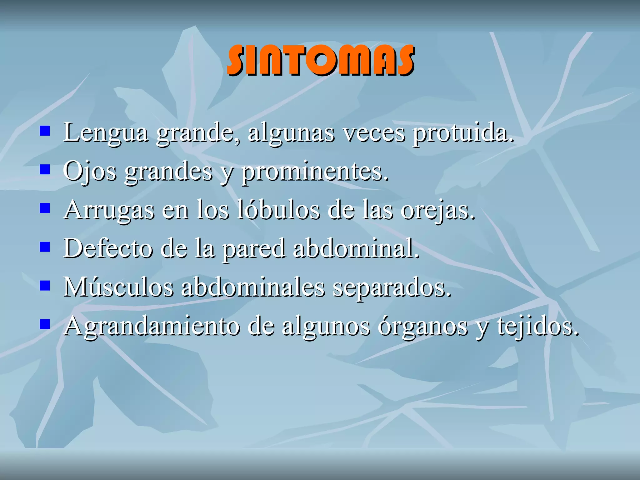Sindrome de beckwith wiedeman- | PPT