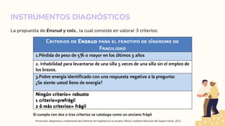 Síndrome de fragilidad en el paciente geriatrico | PDF