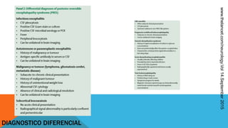 DIAGNOSTICO DIFERENCIAL
www.thelancet.com/neurology.Vol14.September2015
 