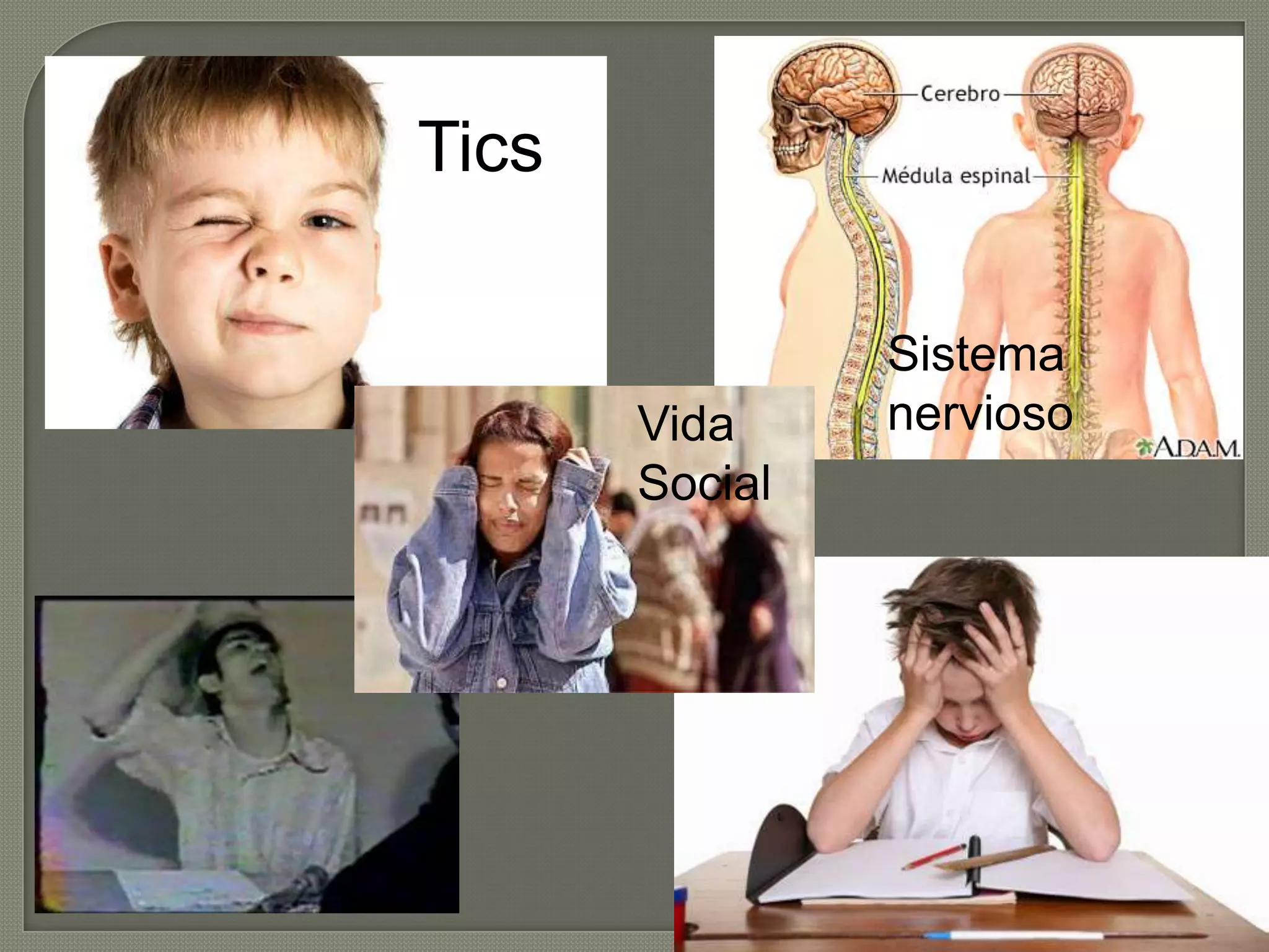 Tics

                Sistema
       Vida     nervioso
       Social
 