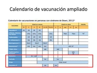 Calendario de vacunación ampliado
 