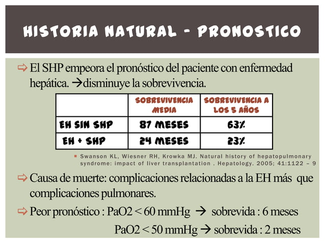 Sindrome hepatopulmonar PPT