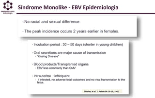 Síndrome Monolike - EBV Epidemiologia
 