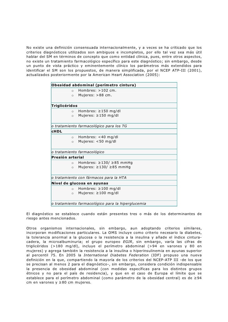 Sindrome metabolico Sindrome metabolico