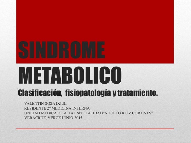 Sindrome metabòlico Sindrome metabòlico