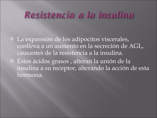 Sindrome metabolico y resistencia a la insulina
