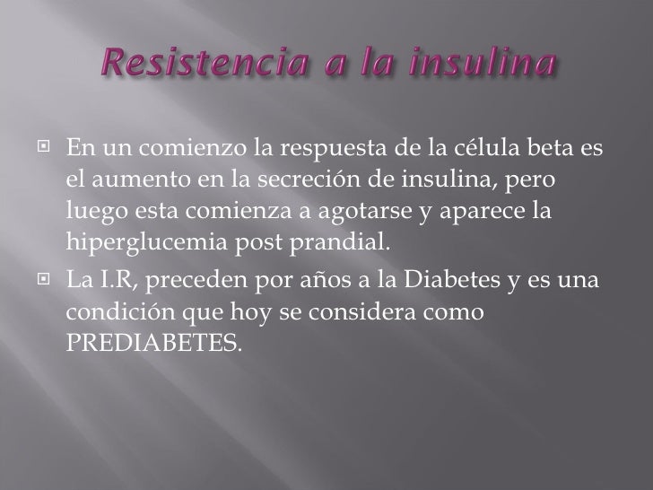 Sindrome metabolico y resistencia a la insulina Sindrome metabolico y resistencia a la insulina
