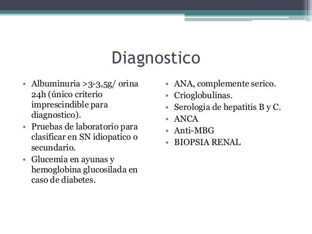 Sindrome nefrotico Sindrome nefrotico