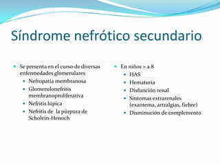 CPHAP 008 Sindrome Nefrotico y Nefritico