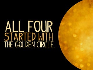 All four
started with
the golden circle.
 