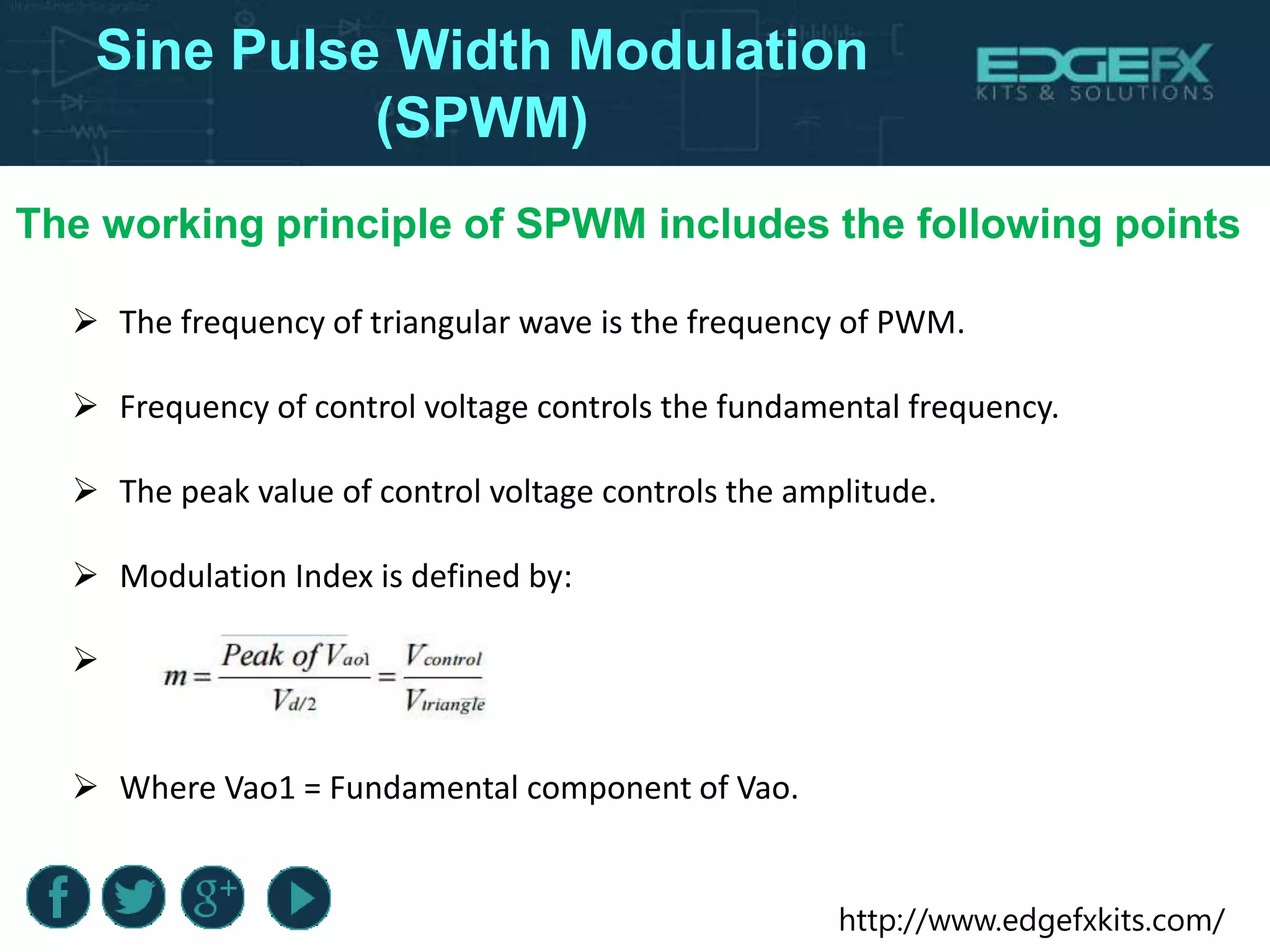 About Sine Pulse Width Modulation | PPTX