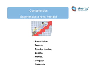 Competencias
Experiencias a Nivel Mundial
• Reino Unido.
• Francia.
• Estados Unidos.
• España.
• México.
• Uruguay.
• Colombia.
 