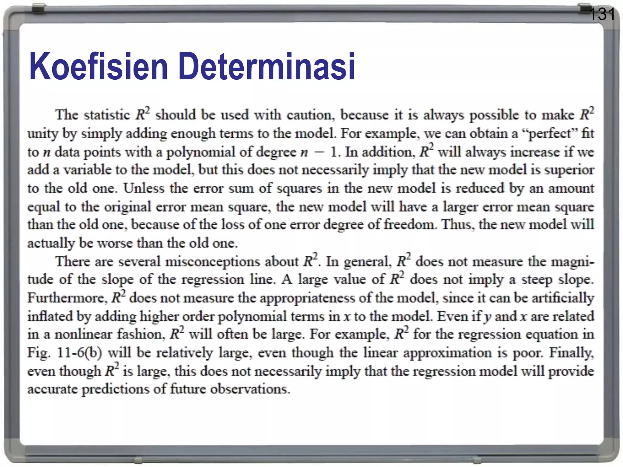 Koefisien Determinasi
131
 