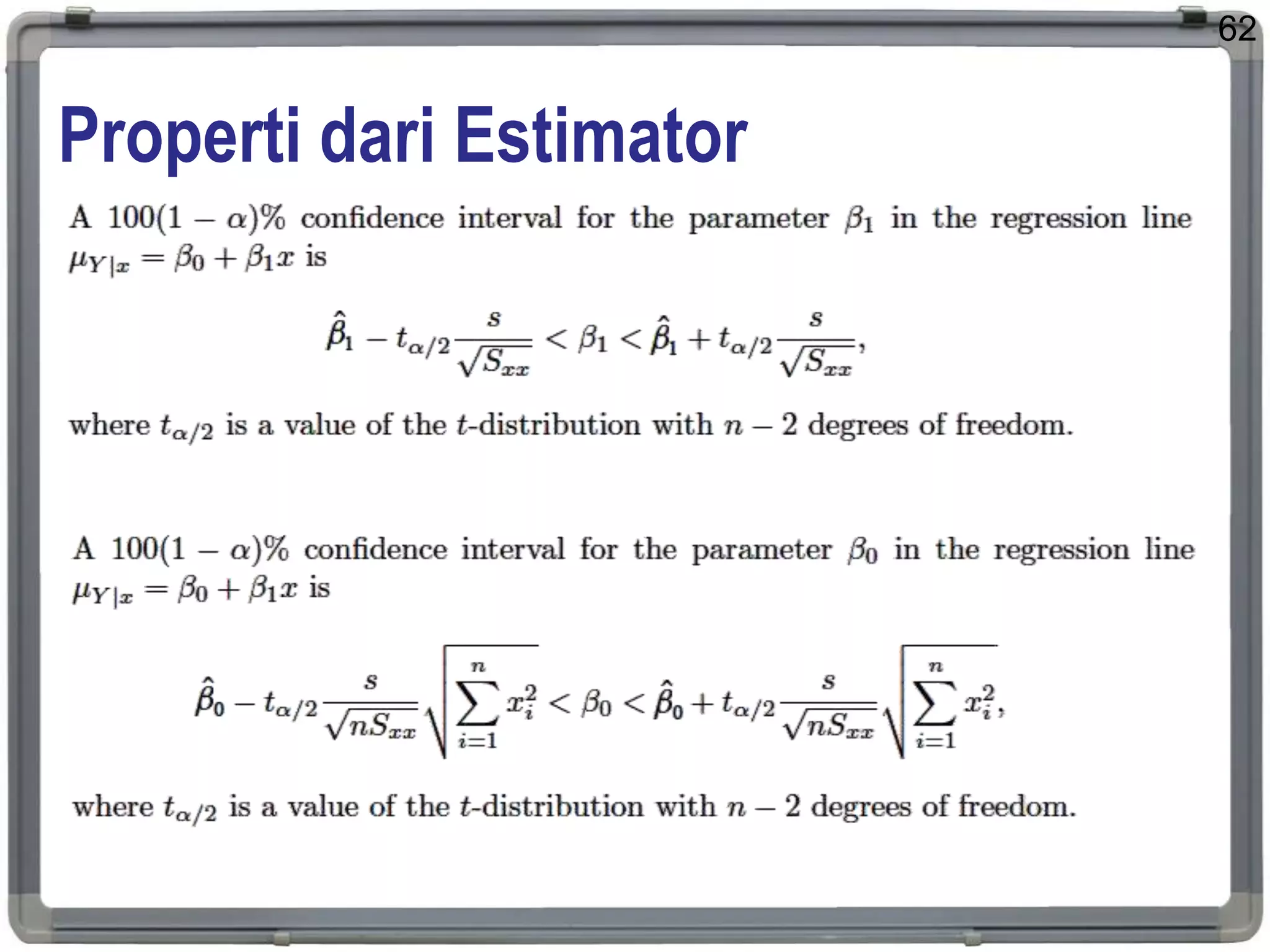 Properti dari Estimator
62
 