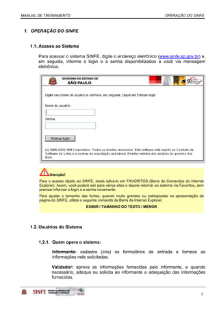 Sinfe Manual do Usuario