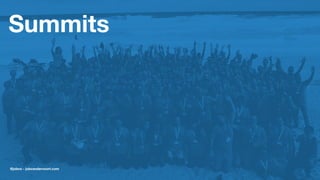 Summits
@jobvo - jobvandervoort.com
 